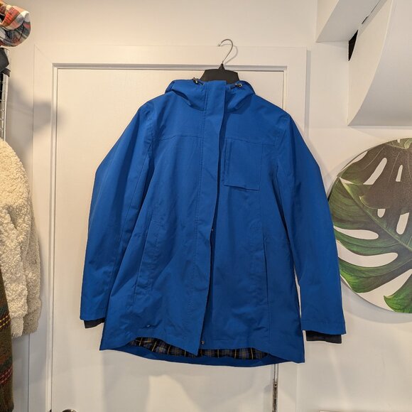 Pendleton Rain Jacket/Coat Blue with Plaid - Women's sz L - Picture 12 of 12